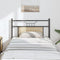 vidaXL Headboard Sonoma Oak 80 cm Engineered Wood and Steel