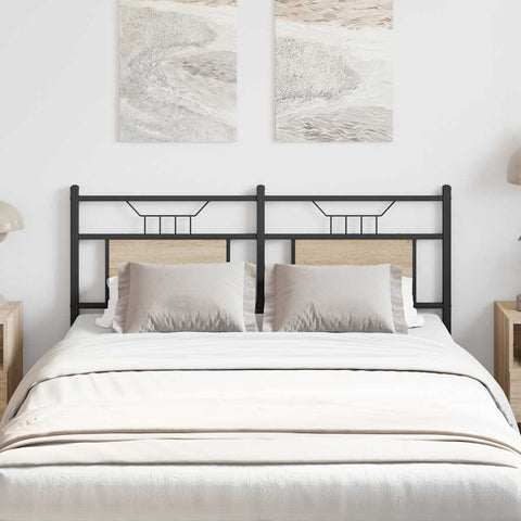 vidaXL Replace Headboard Sonoma Oak 140 cm Engineered Wood and Steel