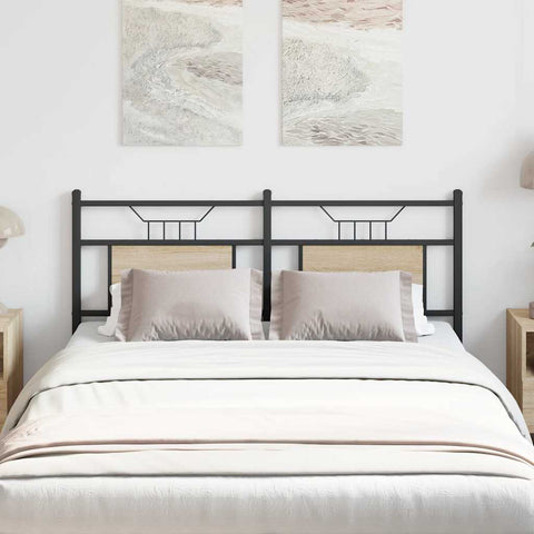 vidaXL Replace Headboard Sonoma Oak 150 cm Engineered Wood and Steel