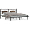 vidaXL Bed Frame without Mattress Brown Oak 160x200 cm Engineered Wood