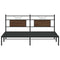 vidaXL Bed Frame without Mattress Brown Oak 160x200 cm Engineered Wood