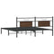 vidaXL Bed Frame without Mattress Brown Oak 160x200 cm Engineered Wood