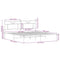 vidaXL Bed Frame without Mattress Brown Oak 160x200 cm Engineered Wood