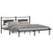 vidaXL Bed Frame without Mattress Brown Oak 160x200 cm Engineered Wood
