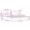 vidaXL Bed Frame without Mattress Brown Oak 193x201 cm Engineered Wood