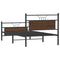 vidaXL Bed Frame without Mattress Brown Oak 100x190 cm Engineered Wood