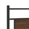 vidaXL Bed Frame without Mattress Brown Oak 100x200 cm Engineered Wood