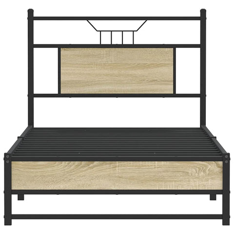 vidaXL Bed Frame without Mattress Sonoma Oak 80x200 cm Engineered Wood