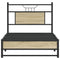 vidaXL Bed Frame without Mattress Sonoma Oak 80x200 cm Engineered Wood
