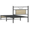 vidaXL Bed Frame without Mattress Sonoma Oak 80x200 cm Engineered Wood