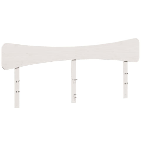 vidaXL Bed Frame without Mattress White 200x200 cm Solid Wood Pine