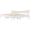 vidaXL Bed Frame without Mattress White 200x200 cm Solid Wood Pine