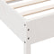 vidaXL Bed Frame without Mattress White 200x200 cm Solid Wood Pine