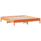 vidaXL Bed Frame without Mattress Wax Brown 200x200 cm Solid Wood Pine