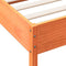 vidaXL Bed Frame without Mattress Wax Brown 200x200 cm Solid Wood Pine