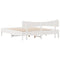 vidaXL Bed Frame without Mattress White 180x200 cm Super King Solid Wood Pine