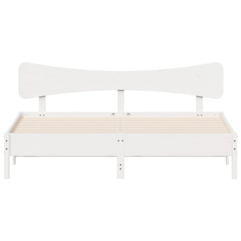 vidaXL Bed Frame without Mattress White 160x200 cm Solid Wood Pine