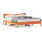 vidaXL Bed Frame without Mattress Wax Brown 160x200 cm Solid Wood Pine
