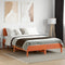 vidaXL Bed Frame without Mattress Wax Brown 120x200 cm Solid Wood Pine