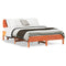 vidaXL Bed Frame without Mattress Wax Brown 120x200 cm Solid Wood Pine
