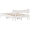 vidaXL Bed Frame without Mattress White 140x190 cm Solid Wood Pine