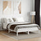 vidaXL Bed Frame without Mattress White 135x190 cm Double Solid Wood Pine