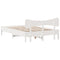 vidaXL Bed Frame without Mattress White 120x190 cm Small Double Solid Wood Pine