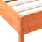 vidaXL Bed Frame without Mattress Wax Brown 120x190 cm Small Double Solid Wood Pine