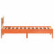vidaXL Bed Frame without Mattress Wax Brown 90x190 cm Single Solid Wood Pine