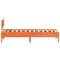 vidaXL Bed Frame without Mattress Wax Brown 75x190 cm Small Single Solid Wood Pine