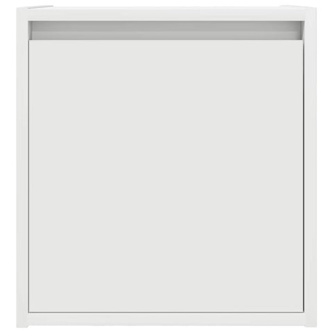 vidaXL Wall-Mounted Bedside Cabinet White 38x34x40 cm