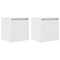 vidaXL Wall-Mounted Bedside Cabinets 2 pcs White 38x34x40 cm
