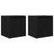 vidaXL Wall-Mounted Bedside Cabinets 2 pcs Black 38x34x40 cm