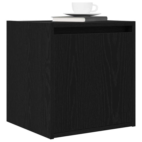 vidaXL Wall-Mounted Bedside Cabinets 2 pcs Black 38x34x40 cm