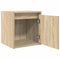 vidaXL Wall-Mounted Bedside Cabinet Sonoma Oak 38x34x40 cm
