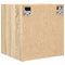 vidaXL Wall-Mounted Bedside Cabinet Sonoma Oak 38x34x40 cm