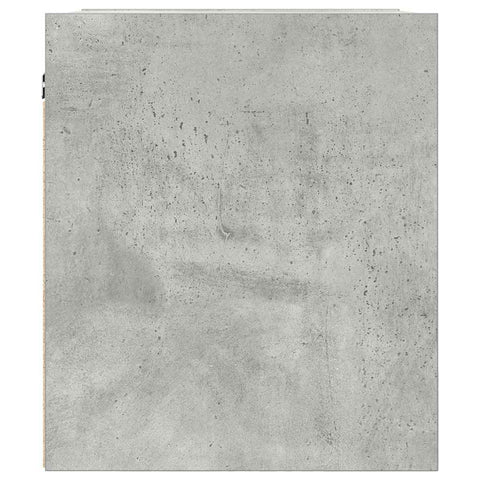 vidaXL Wall-Mounted Bedside Cabinet Concrete Grey 38x34x40 cm