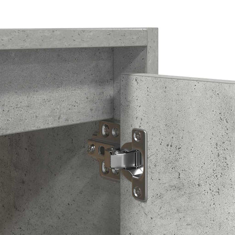 vidaXL Wall-Mounted Bedside Cabinet Concrete Grey 38x34x40 cm