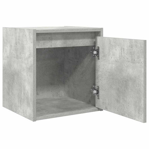 vidaXL Wall-Mounted Bedside Cabinets 2 pcs Concrete Grey 38x34x40 cm