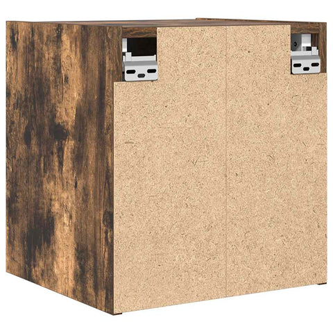 vidaXL Wall-Mounted Bedside Cabinets 2 pcs Smoked Oak 38x34x40 cm