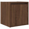 vidaXL Wall-Mounted Bedside Cabinet Brown Oak 38x34x40 cm