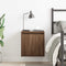 vidaXL Wall-Mounted Bedside Cabinet Brown Oak 38x34x40 cm