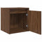 vidaXL Wall-Mounted Bedside Cabinet Brown Oak 38x34x40 cm