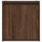 vidaXL Wall-Mounted Bedside Cabinet Brown Oak 38x34x40 cm
