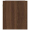 vidaXL Wall-Mounted Bedside Cabinet Brown Oak 38x34x40 cm