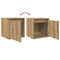 vidaXL Wall-Mounted Bedside Cabinet Artisan Oak 38x34x40 cm