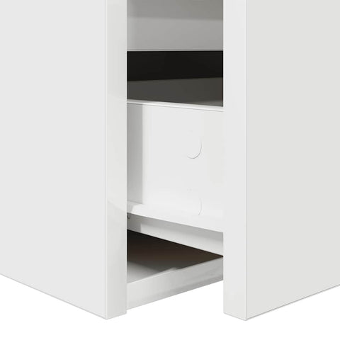 vidaXL Wall-mounted Bedside Cabinet White 38x34x40 cm