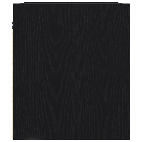 vidaXL Wall-mounted Bedside Cabinets 2 pcs Black Oak 38x34x40 cm