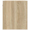 vidaXL Wall-mounted Bedside Cabinet Sonoma Oak 38x34x40 cm