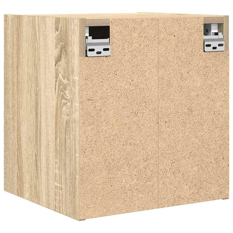 vidaXL Wall-mounted Bedside Cabinet Sonoma Oak 38x34x40 cm